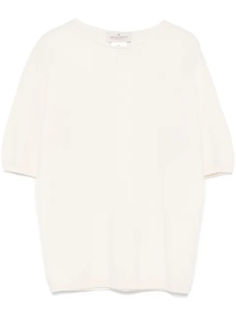 Bruno Manetti cashmere T-shirt White P2C153