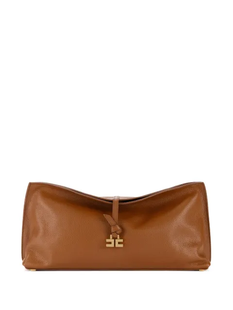 Elisabetta Franchi Boulevard leather clutch bag Brown BS47N55EC