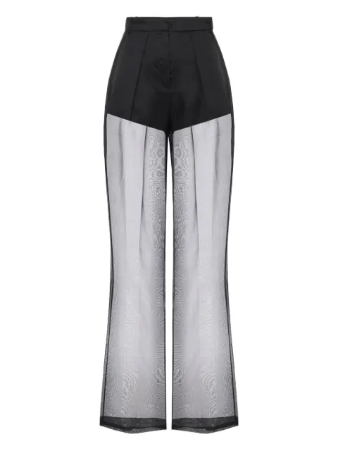Elisabetta Franchi silk trousers Black PA10053E2