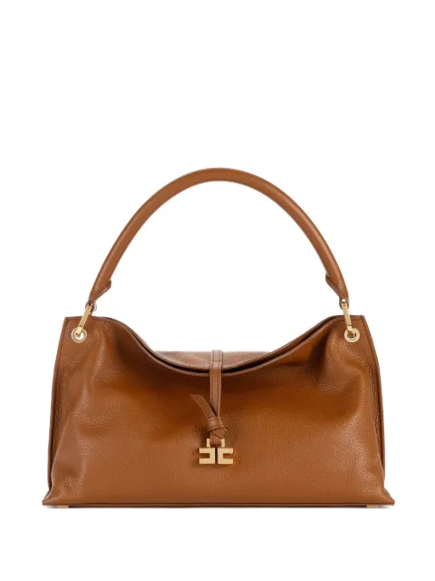 Elisabetta Franchi medium Boulevard leather handbag Brown BS23N55EC