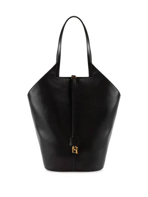 Elisabetta Franchi Everywhere big leather bag Black BS29N55EC