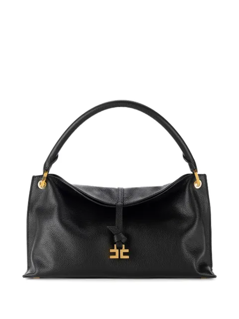Elisabetta Franchi medium Boulevard leather handbag Black BS23N55EC