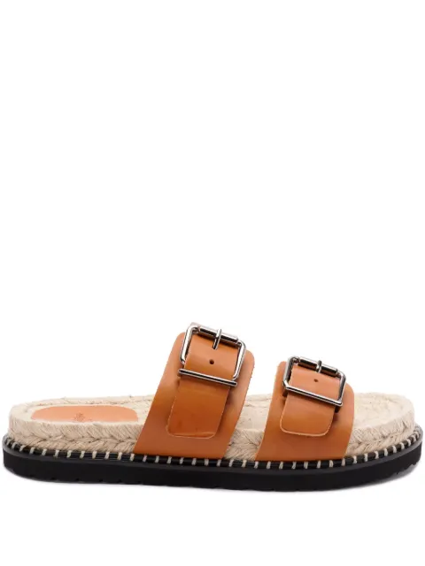Castañer leather slides Brown 0256732003