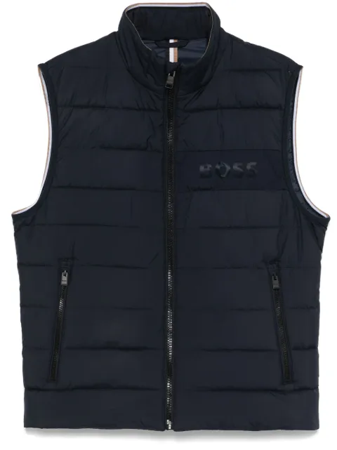 BOSS logo water-repllent gilet Blue 50518375