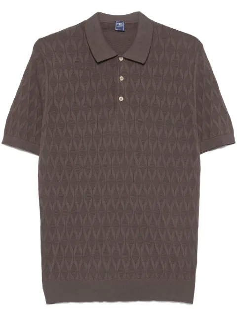 Fedeli Rumba polo shirt Brown 8UED5923