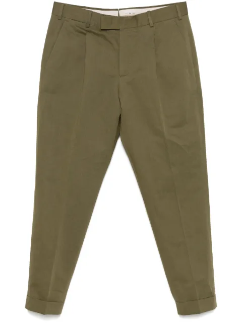 PT Torino twill-weave trousers Green CORSZAZ40FWDBP65