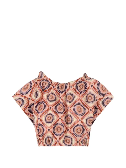 lemlem Muna geometric-pattern top Pink LLWRS25164