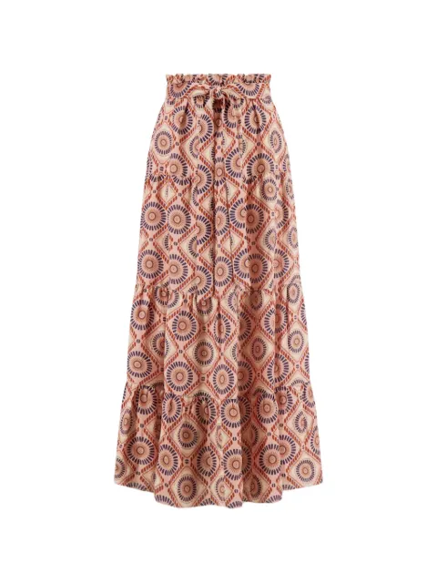 lemlem Sanaa geometric-pattern maxi skirt Pink LLWRS25165