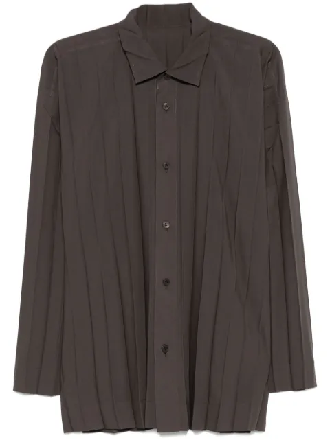 Homme Plissé Issey Miyake Edge shirt Brown HP56FJ306