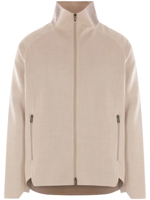 Sease zip-up bomber jacket Neutrals JJ061TN524