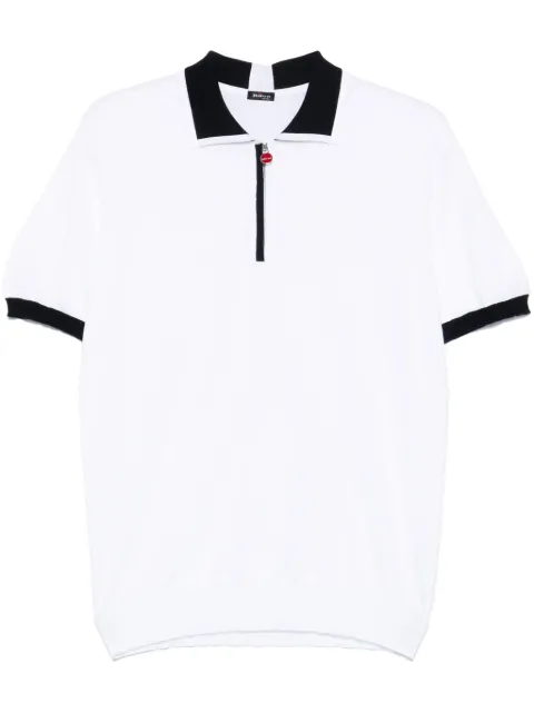Kiton knitted polo shirt White UMK0571