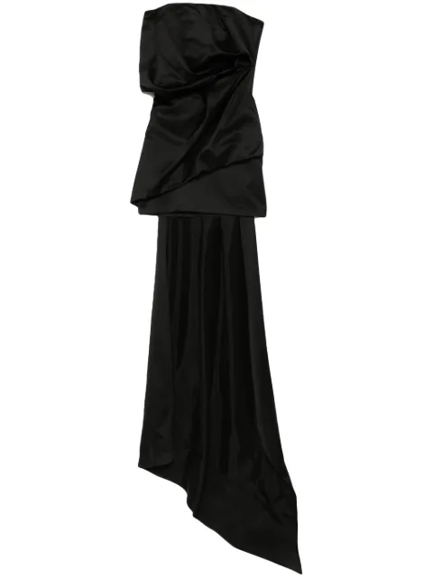 Almaz block draped mini dress Black DR1001SS25
