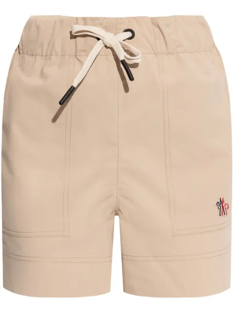 Moncler Grenoble logo-embroidered shorts Neutrals L10982B00005597SL