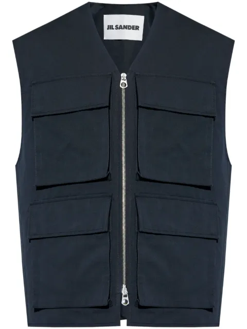 Jil Sander four-pocket gilet Black J22SW0001J45266