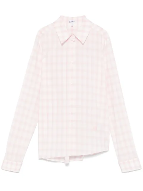 LOEWE cotton shirt Pink S359Y05XDF