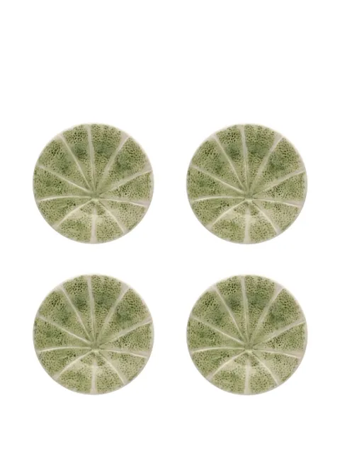Bordallo Pinheiro Melon plate set Green 65003120SET4