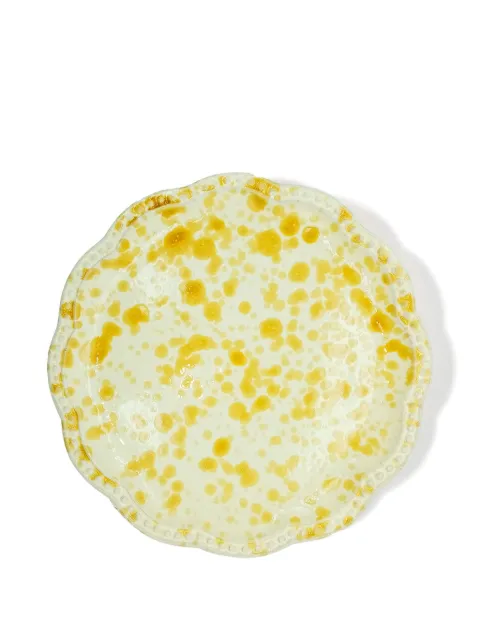 Cabana Speckled dessert plate (19cm) Yellow DWFPL10SPK5D0401