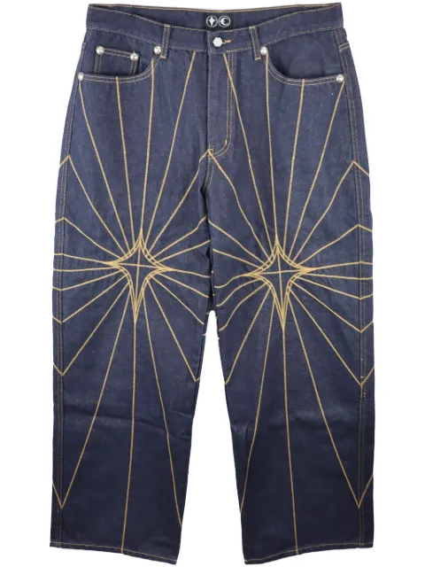 THUG CLUB Rise jeans Blue TC23PT0103