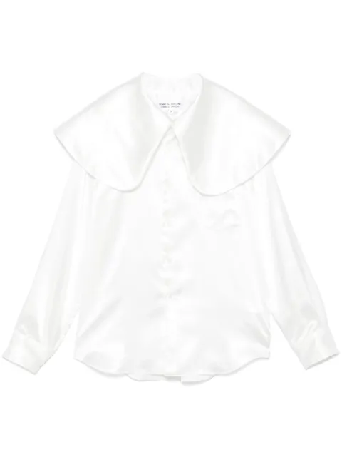 Comme Des Garçons Comme Des Garçons oversized-collar shirt White ROB015