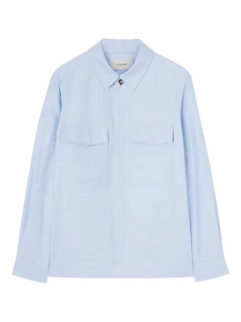 Agnona linen shirt Blue TS09U1U3043