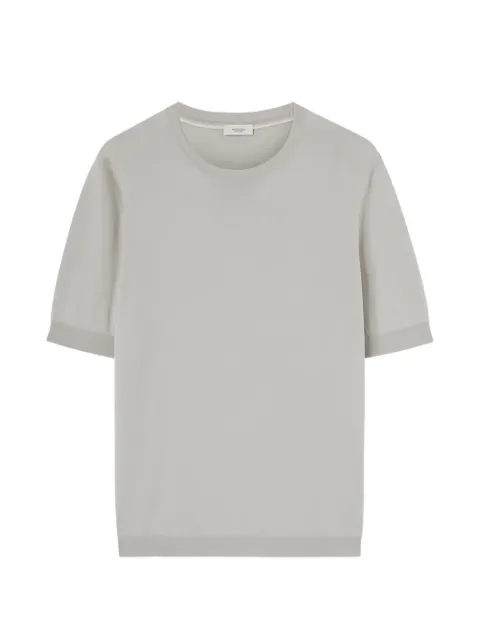 Agnona crew-neck knitted T-shirt Grey K102U050Q1810