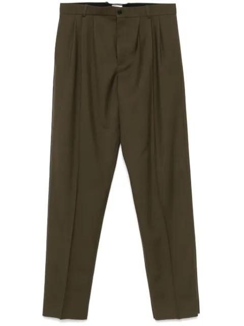 Saint Laurent wool gabardine trousers Green 815813Y405W