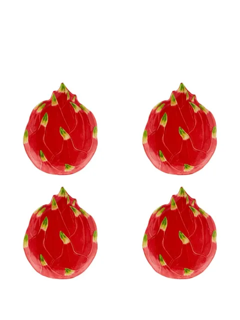 Bordallo Pinheiro Pitaya dessert plates set Red 65029336SET4