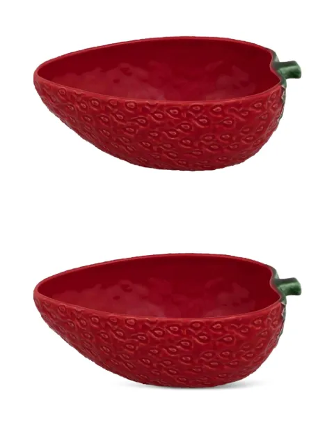 Bordallo Pinheiro large Strawberries bowl Red 65005087SET2