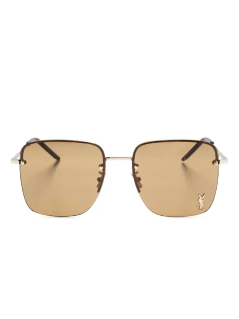 Saint Laurent Eyewear square-frame sunglasses Gold SL312M