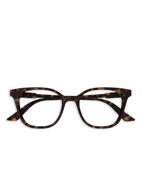Gucci Eyewear logo-print glasses Brown GG1821O