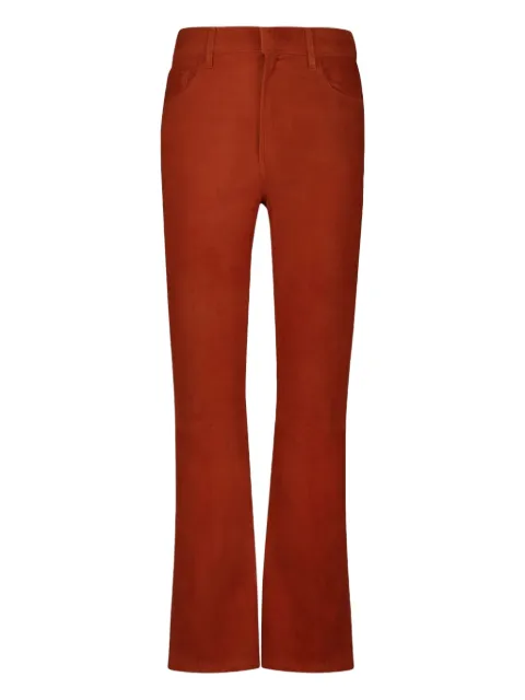 PAULA suede flared trousers Red ZIRCON5