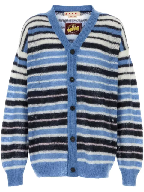 Marni striped cardigan Blue CDMG0153Q0UFU178