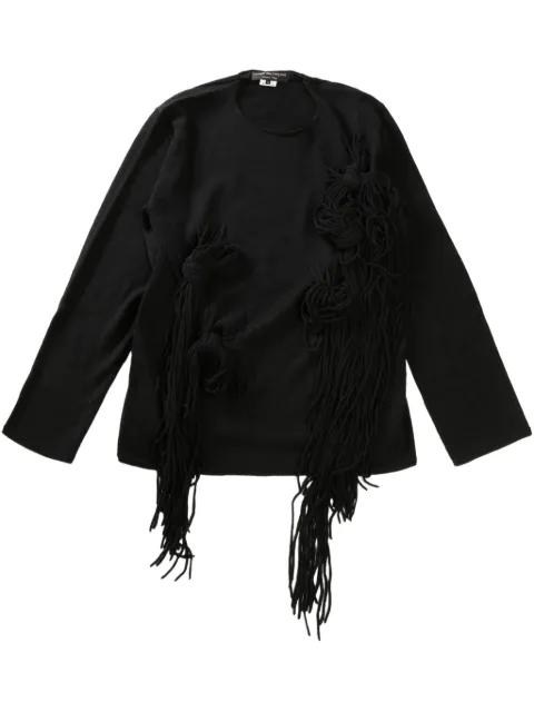 Comme des Garçons Homme Plus fringe-detailing jumper Black PON001051
