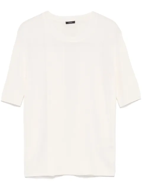 JOSEPH ribbed-knit T-shirt White JF009042