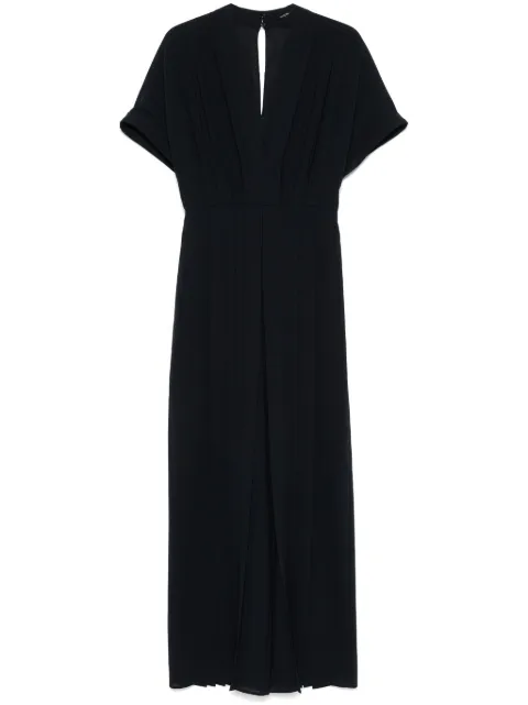JOSEPH Sofia pleated jumpsuit Blue JF009139