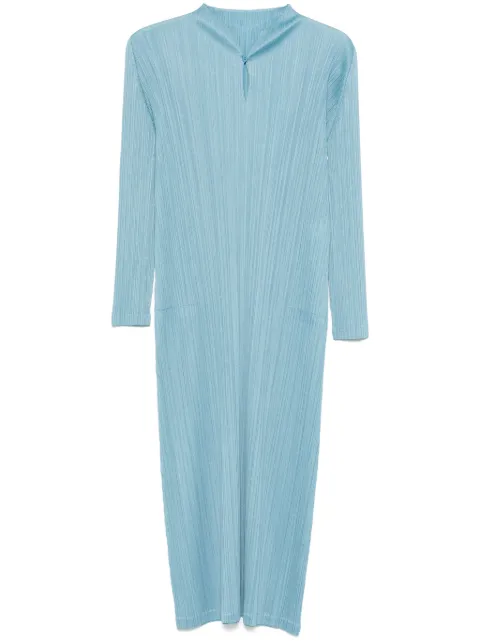 Pleats Please Issey Miyake Monthly Colors: January midi dress Blue PP56JH116