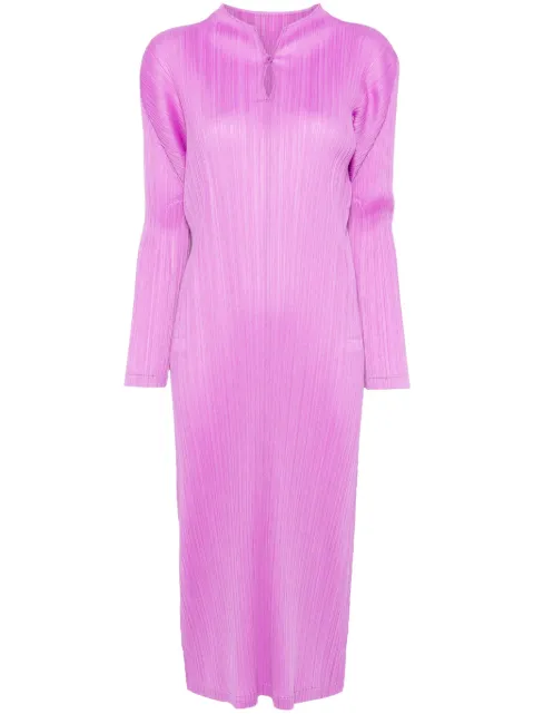 Pleats Please Issey Miyake Monthly Colors: January midi dress Purple PP56JH116