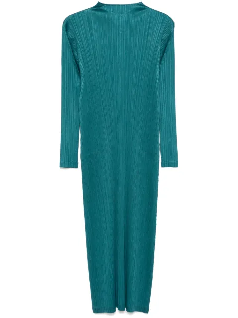 Pleats Please Issey Miyake Monthly Colors: January midi dress Green PP56JH116