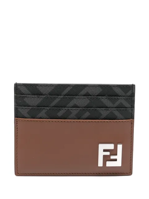FENDI FF-motif card holder Brown 7M0164AFF2