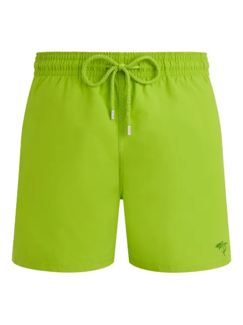 Vilebrequin Requins water-reactive swim shorts Green MOOCD109