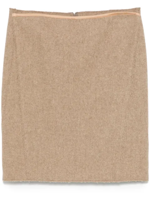 Prada Pre-Owned 2000s mélange-effect mini skirt Neutrals PR250RV