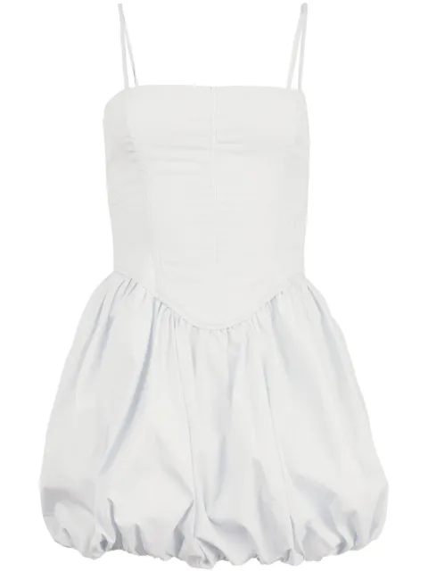 Fleur Du Mal corset bubble mini dress White DR06151400