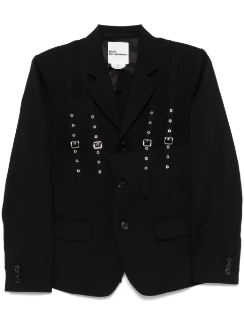 Noir Kei Ninomiya x Comme Des Garcons cut-out blazer Black 3OJ006