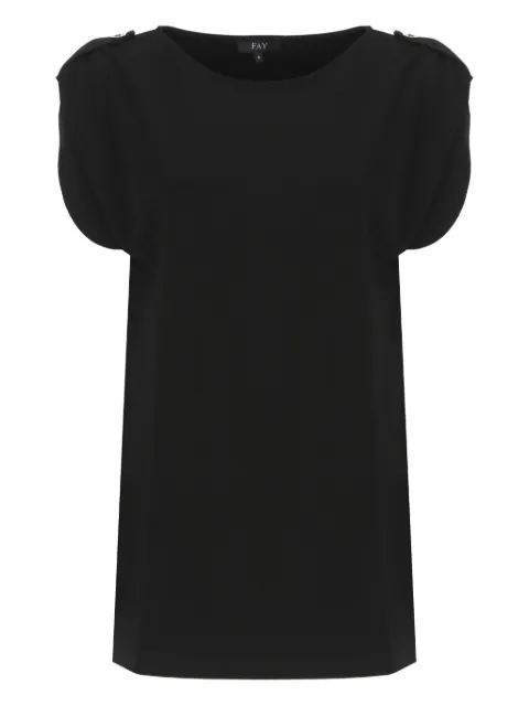 Fay round-neck T-shirt Black NPWB250666SXBB