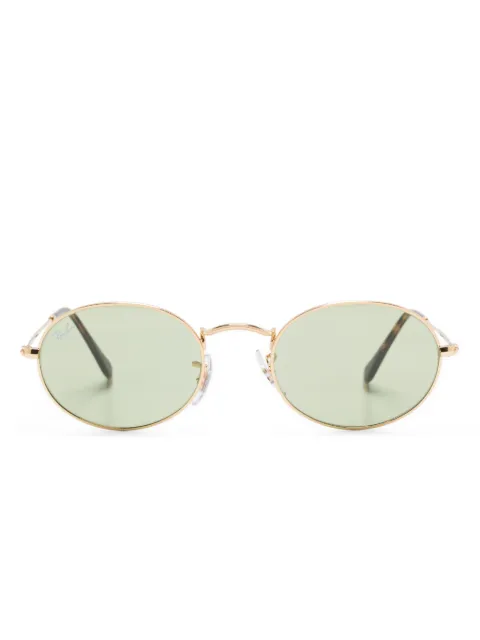 Ray-Ban oval-frame sunglasses Gold RB3547