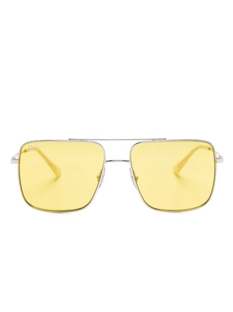 Ray-Ban square-frame sunglasses Silver RB3758