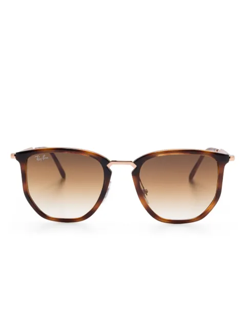 Ray-Ban geometric-frame sunglasses Brown RB4451