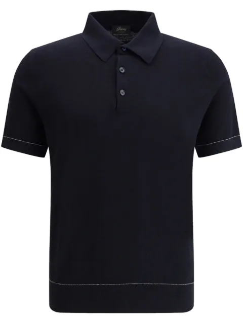 Brioni Sea Island polo shirt Blue UMR20OP0K15