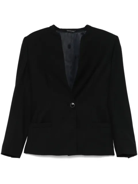 Versace Pre-Owned 1980s striped blazer Black VE490RR