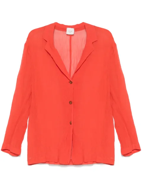 Alysi crinkled-effect blazer Orange 105842
